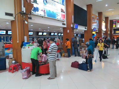 Bandung airport check-in 