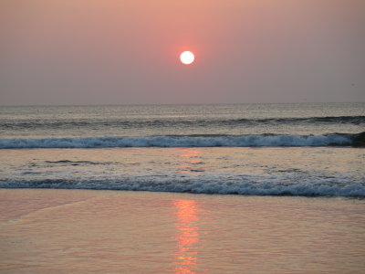 sunset Kuta beach Bali 