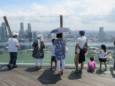 Singapore Marina Bay Sands observation deck