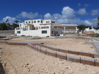 Anguilla a nearly completed house