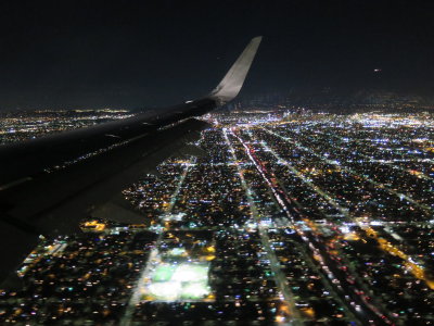 landing in Los Angeles dec 2015