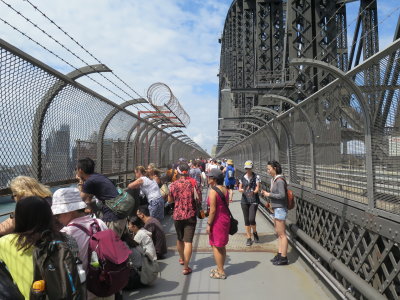 Sydney harbour bridge on Australia day 2016