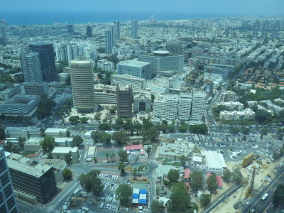 Tel Aviv view from Azrieli observatory