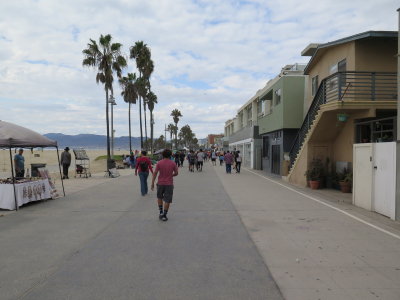 walking to Santa Monica from Venice beach