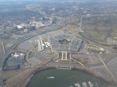 above the Pentagon
