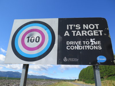 sign between Taupo and Palmerston North
