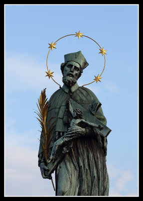 St John Nepomuk Statue Charles Bridge, Prague 