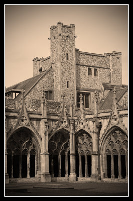 Canterbury Cathedral courtyard
