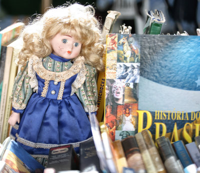 books and doll
