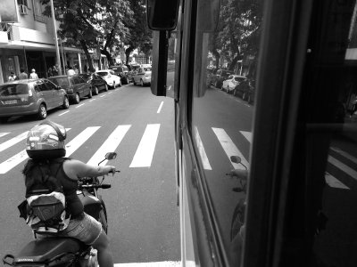 on my way to work