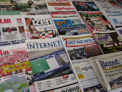 Newspapers, Yangon