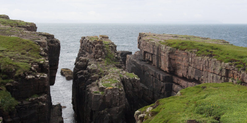 Cliffs and headlands on Handa Island