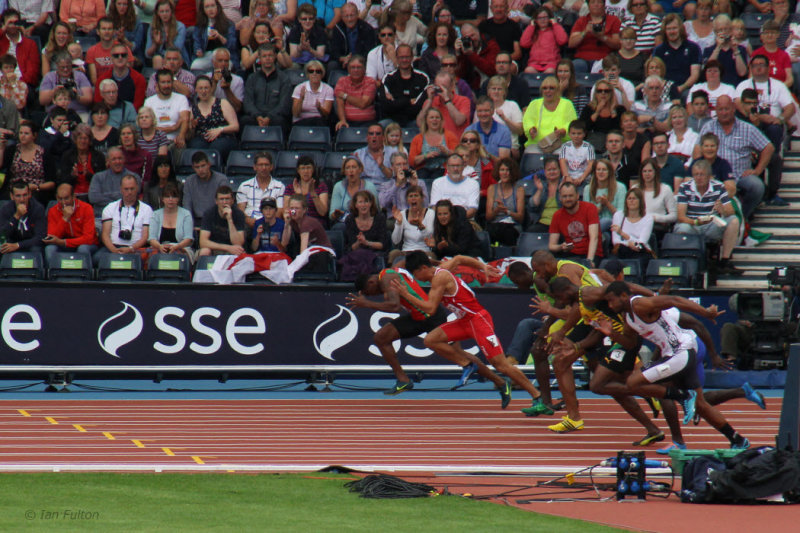Mens 100m heat