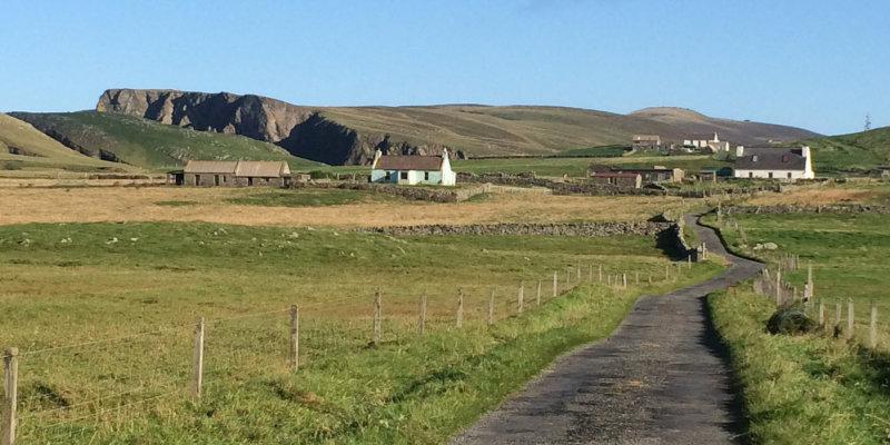 The crofts at the south end, Fair Isle