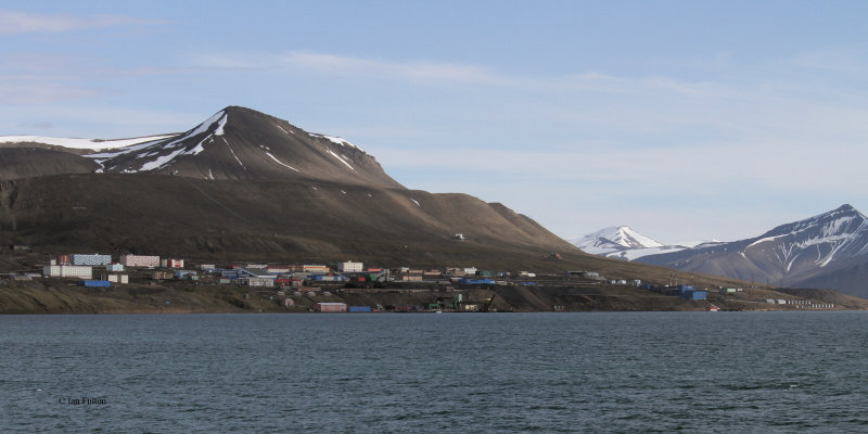 The Russian coal mining town of Barentsburg, Svalbard