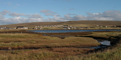 Baltasound from Clingera, Unst, Shetland