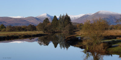 The Endrick Water and the Glen Luss hills from Woodend Bridge