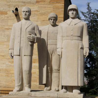 Male statue group