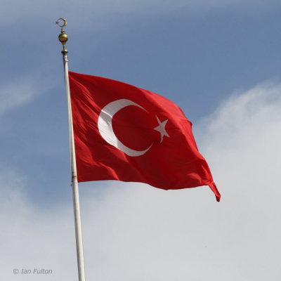 The flag of Turkey