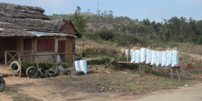 Roadside charcoal sale, near Andasibe