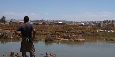 One of the drainage canals in Tana