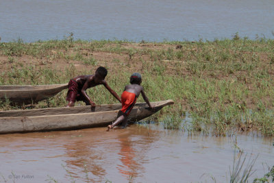 Boys messing about in a boat