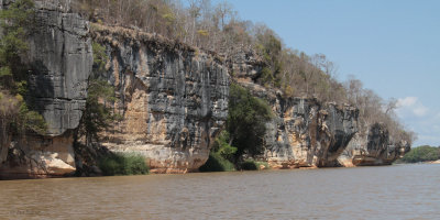 The limestone cliffs of the Manambolo Gorge