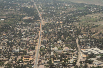 Take-off view of Morondava city