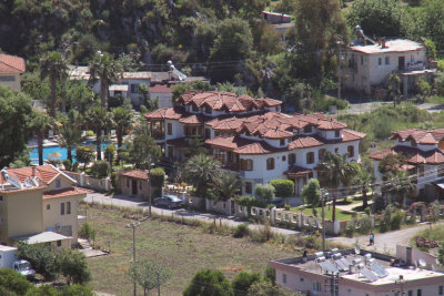 View of Asur Apartments from Kaunos Rock