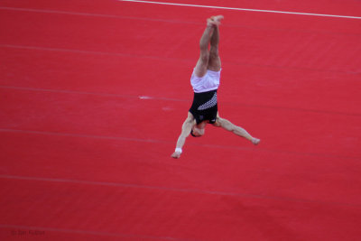 New Zealand gymnast on the floor