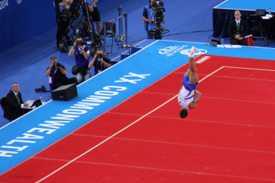 Scottish gymnast on the floor