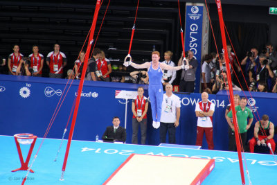 Dan Purvis of Scotland on the rings