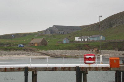The Bird Observatory from the North Haven, Fair Isle