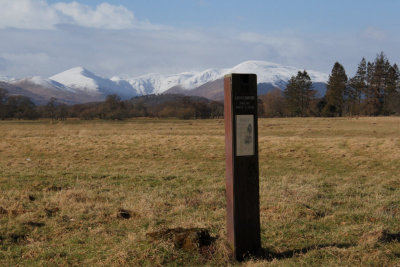 Information board for Loch Lomond NNR at Woodend