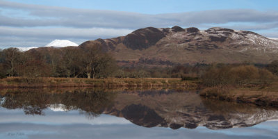 Ben Lomond and Conic Hill reflected in the Endrick Water