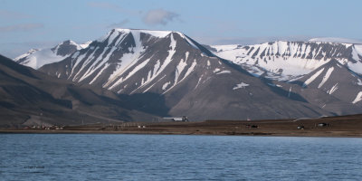 Airport from the Isfjorden, Svalbard