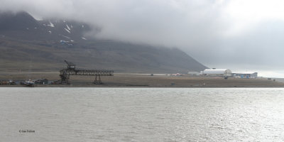 Coal terminal and the airport, Longyearbyen, Svalbard