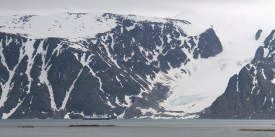 Approaching Danskya island, Svalbard