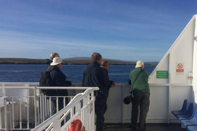 On board the Toft-Ulsta ferry, Shetland