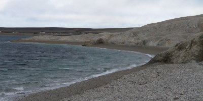 The old science research station at Kinnvika, Svalbard