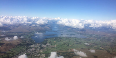 Loch Lomond from the air - en route to Shetland