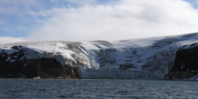A glacier at Alkefjellet, Svalbard