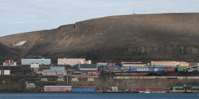 The Russian coal mining town of Barentsburg, Svalbard