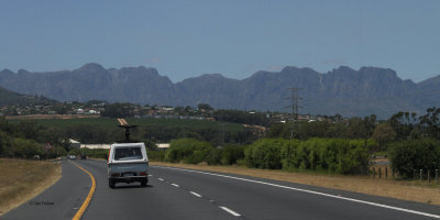 On the road heading for Gordon's Bay