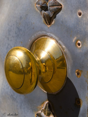 church brass door handle