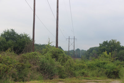 power lines on site