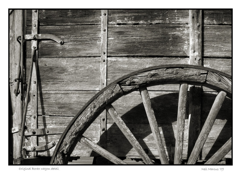 Original Borax wagon from the era of the 20 mule team