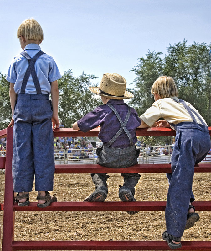 Amish boys, Yoder, KS