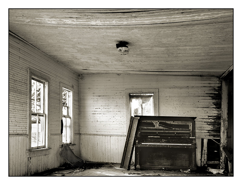 Abandoned church, Burbank,  OK