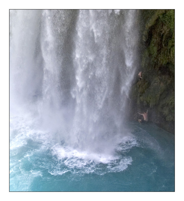 Behind Mooney Falls